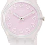 Swatch Womens Analogue Quartz Watch with Silicone Strap GE273