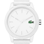 Lacoste Men’s TR90 Quartz Watch with Rubber Strap, White, 20 (Model: 2010984)