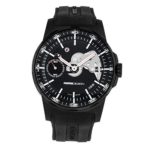 MOMODESIGN Black Titanium Hand-Wound Mechanical (Hand-Winding) Skeletonized Dial Mens Watch MD275-BK-RB-04BK (Certified Pre-Owned)