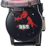 Disney Quartz Watch with Silicone Strap, Black, 23.9 (Model: JRW4006)