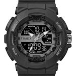 Timex Men’s TW5M22500 DGTL 50mm Sporty Combo Black/Negative Resin Strap Watch