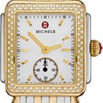 MICHELE Women’s MWW06V000023 Deco 16 Analog Display Swiss Quartz Silver Watch