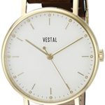 Vestal Unisex SPH3L03 The Sophisticate Stainless Steel Watch with Brown Band