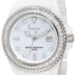 Freelook Women’s Quartz Stainless Steel and Ceramic Casual Watch, Color:White (Model: HA5112-9)