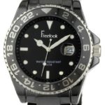 Freelook Men’s HA5109-1 Lagon Black Ceramic with Black Bezel and Dial Watch