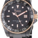 Freelook Women’s HA5109RG-1 Black Ceramic Band Rose Gold Case And Index Watch