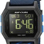 Rip Curl Men’s Stainless Steel Quartz Sport Watch with Silicone Strap, Blue, 24 (Model: A3087NAV1SZ)
