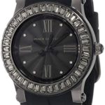 Juicy Couture Women’s 1900885 Hrh Black Embossed Jelly Strap Watch