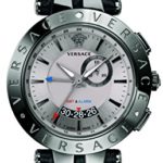 Versace Men’s 29G98D535 S009 V-Race GMT Alarm Analog Display Quartz Black Watch