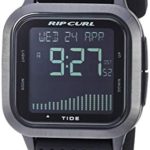 Rip Curl Men’s Quartz Sport Watch with Silicone Strap, Black, 21.9 (Model: A1137MID1SZ)