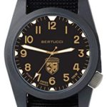 Bertucci Gamekeeper 13371 Unisex Black Nylon Band Black/Khaki Quartz Dial Watch