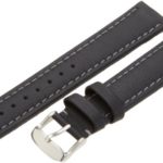 Hadley-Roma Men’s 20mm Leather Watch Strap, Color:Black (Model: MSM909RA-200)