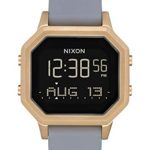 NIXON Siren SS A1212 – Light Gold/Gray – 101M Water Resistant Women’s Digital Sport Watch (36mm Watch Face, 18mm-16mm Stainless Steel Band)