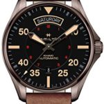 Hamilton Khaki Pilot Black Dial Leather Strap Men’s Watch H64605531