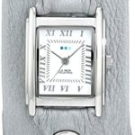 La Mer Collections Women’s LMMTW1003 Lite Gray Shimmer Silver Triple Wrap Watch