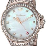 Juicy Couture Women’s Malibu Bling Quartz Watch with Strap, Rose Gold, 16 (Model: 1901560)