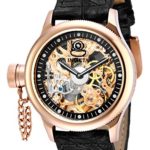 Invicta Men’s 10365 Russian Diver Lefty Mechanical Gold Tone Skeleton Dial Watch