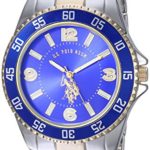 U.S. Polo Assn. Men’s Two-Toned, Royal Blue Dial, Automatic Quartz Metal/Alloy Fold-Over-Clasp Watch – USC80514