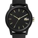 Lacoste TR90 Quartz Watch with Rubber Strap, Black, 16 (Model: 2001064)