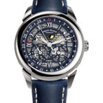 Armand Nicolet Gents-Wristwatch ARC Royal Complete Calendar Date Weekday Month Moon Phase Analog Automatic 9262AAA-BU-P140BU2