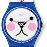 Swatch Cattitude White (Kitty Face) Dial White Silicone Ladies Watch GN241