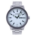 NIXON Men’s A263-100 Stainless Steel Analog Silver Dial Watch