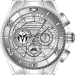 Technomarine Men’s Cruise California Stainless Steel Quartz Watch with Silicone Strap, White, 29.1 (Model: TM-118120)