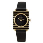 Pedre Women’s Black and Gold Strap Watch #6137GX