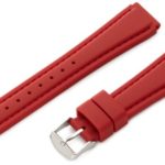 Hadley-Roma 18mm ‘Men’s’ Silicone Watch Strap, Color:red (Model: MS3346RQ 180)