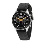Sector No Limits Men’s 770 Stainless Steel Quartz Sport Watch with Leather Calfskin Strap, Black, 22 (Model: R3271616001)