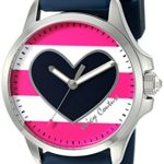 Juicy Couture Women’s ‘Jetsetter’ Quartz Stainless Steel and Silicone Quartz Watch, Color:Blue (Model: 1901439)