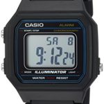 Casio Men’s ‘Classic’ Quartz Resin Casual Watch, Color:Black (Model: W-217H-1AVCF)