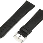 Hadley-Roma Men’s MSM898RA-240 24mm Black Alligator Grain Leather Watch Strap