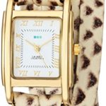 La Mer Collections Women’s Japanese-Quartz Watch with Leather Calfskin Strap, Multi, 7.9 (Model: LMMILWOOD001)