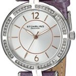 Stuhrling Original Women’s 550.03 Vogue Stainless Steel Watch with Purple Band