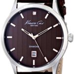 Kenneth Cole New York Men’s KC8070 Rock Out Analog Display Analog Quartz Brown Watch