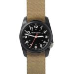 Bertucci A-1R Field Comfort 10502 Mens Khaki Nylon Band Black Quartz Dial Watch