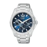 Citizen Men’s Stainless Steel Watch with Blue Dial