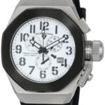 Swiss Legend Men’s 10542-02-BB Trimix Diver Chronograph White Dial Black Silicone Watch