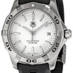TAG Heuer Men’s WAP1111.FT6029 Aquaracer Silver Dial Watch
