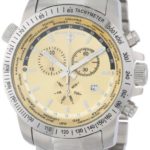 Swiss Legend Men’s 10013-10 World Timer Collection Chronograph Stainless Steel Watch