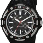 Fastrack Men’s 9332PP02 Casual Black Polyurethane Strap Watch