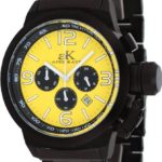 Adee Kaye #AK4021-MIPB Men’s Black IP Stainless Steel Russian Dive Style Chronograph Watch