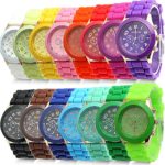 HeroNeo® Classic Womens Girls Geneva Silicone Jelly Gel Quartz Analog Sports Wrist Watch