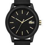 Lacoste Men’s TR90 Japanese Quartz Watch with Rubber Strap, Black, 19.5 (Model: 2011010)