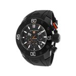 Swiss Legend Men’s ‘Lionpulse’ Quartz Stainless Steel and Silicone Watch, Color:Black (Model: 10616SM-BB-01-OA)