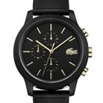 Lacoste Men’s TR90 Quartz Watch with Rubber Strap, Black, 21 (Model: 2011012)