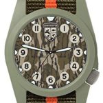 Bertucci Gamekeeper 13378 Unisex Defender Olive/Blaze Stripe Nylon Band Mossy Oak Bottomland Quartz Dial Watch