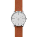 Skagen Men’s Hagen Leather Watch, Color: Dark Brown, 20 (Model: SKW6273)