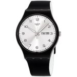 Swatch Unisex SUOB717 Originals Black Watch with Silver-Tone Dial